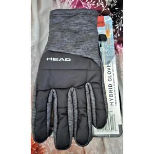 Mens HEAD Grey Hybrid Gloves MEDIUM  Touchscreen Compatible